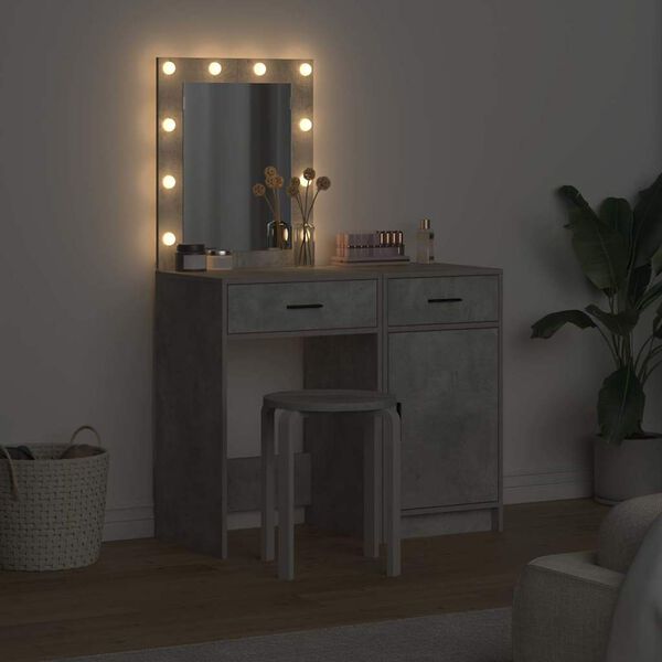 vidaXL Riietumislaud sahtliga 2 pcs Hall 50 x 41 x 135 cm Tehispuit