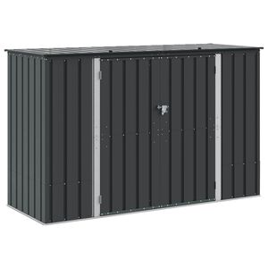 vidaXL Aia Salvestuskast Must 214 x 82 x 132 cm Teras