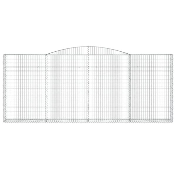 vidaXL kaarekujulised gabioonkorvid 4 tk, 400x30x160/180 cm, raud