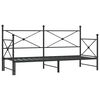 vidaXL lamamisvoodi ilma madratsita, must 90x200 cm teras