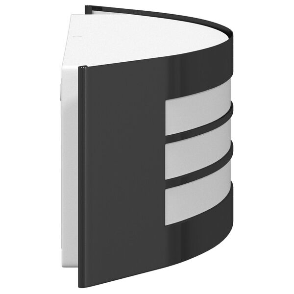 vidaXL Väline seinalamp Must 32 x 10 x 10 cm Roostevaba teras