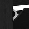 vidaXL Kinga kapp riiuliga Must tamm 80 x 21 x 163,5 cm Tehispuit