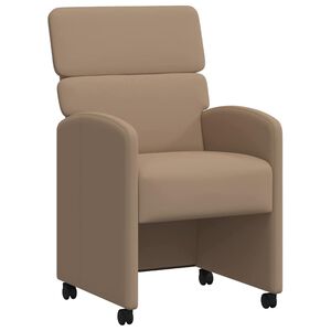 vidaXL Ratastega S&ouml;&ouml;gi-toolid 2 pcs Cappuccino 58 x 65 x 98 cm