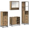 vidaXL Vannitoa m&ouml;&ouml;bleset 4 tk K&auml;sit&ouml;&ouml;puu 65 x 33 x 60 cm Tehispuit