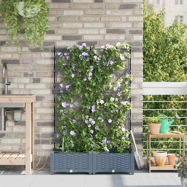 vidaXL Aia istutuspot 2 pcs Helehall Teras