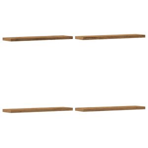 vidaXL seinariiulid 4 tk, k&auml;sit&ouml;&ouml;tamm, 40x10x1,5 cm, tehispuit