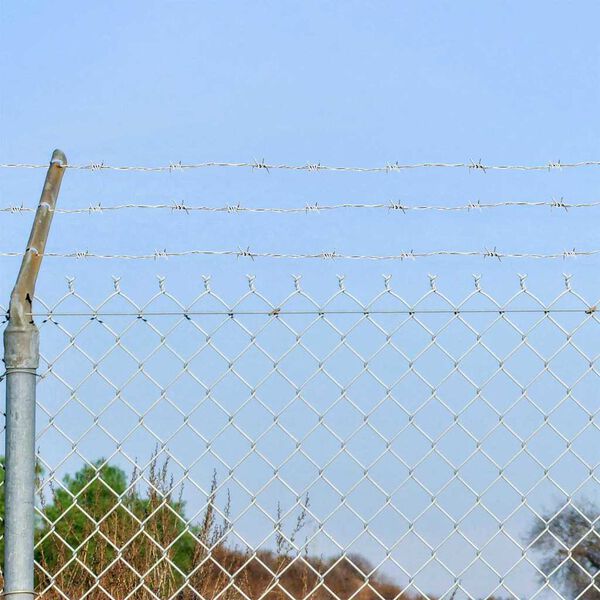 vidaXL Aiav&otilde;rk H&otilde;bedane 100 m Kuumtsingitud teras