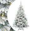 vidaXL Tehisj&otilde;ulupuu koos 300 LED-iga Valge 180 cm PE ja PVC