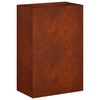 vidaXL Aia istutuspot Rooste 40 x 30 x 75 cm Ilmastikukindel teras