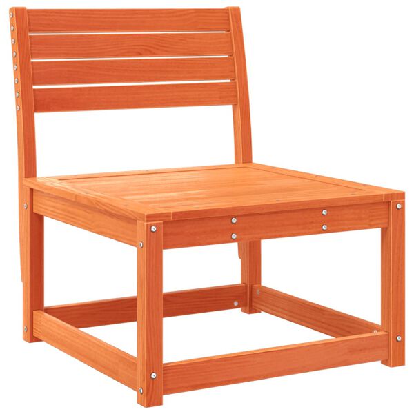 vidaXL aia jalapingid patjadega 2 tk, vahapruun, männipuit