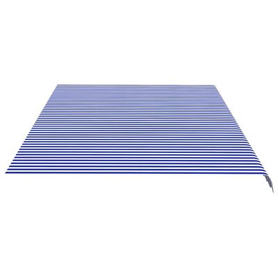 vidaXL varikatuse asenduskangas, sinine ja valge, 6 x 3,5 m