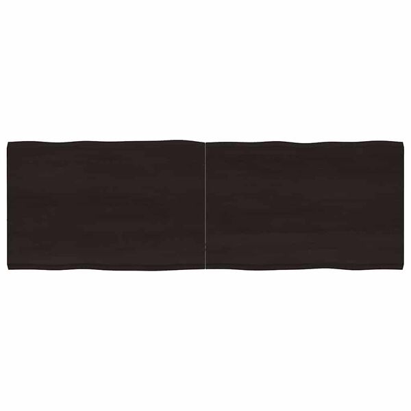 vidaXL lauaplaat, tumepruun, 180 x 60 x (2-4) cm, t&ouml;&ouml;deldud t&auml;ispuit