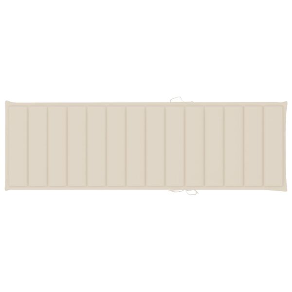 vidaXL päevitustool istmepadjaga, akaatsiapuit