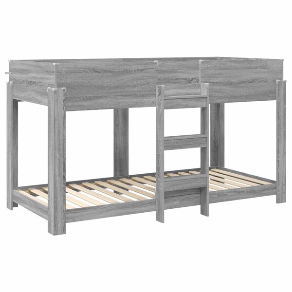 vidaXL Kiipevoodi Lastele madratsiga Hall Sonoma 90 x 200 cm Tehispuit