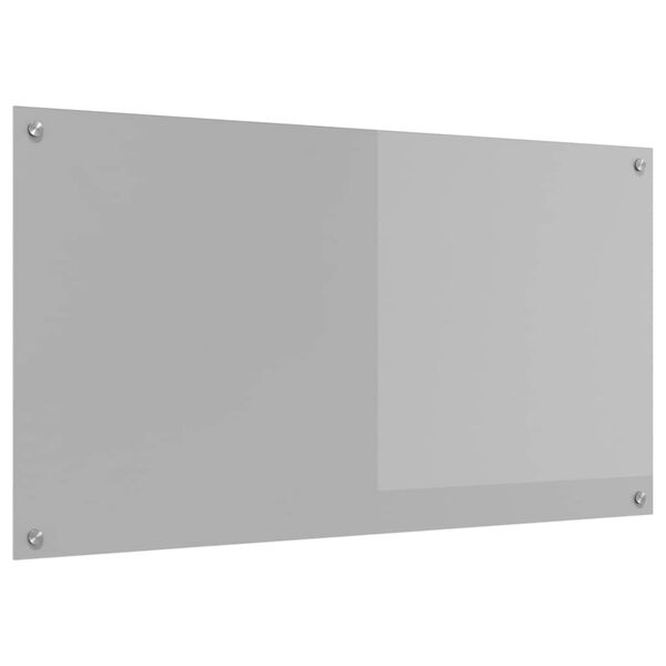 vidaXL Kögi Splashback Helehall 110 x 60 x 0,6 cm karastatud klaas