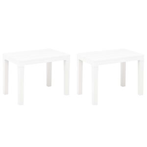 vidaXL aiapingid 2 tk, valge, plastist