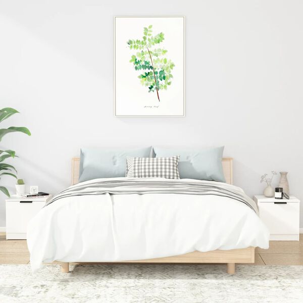 vidaXL öökapid 2 tk, valge, 40x39x40 cm