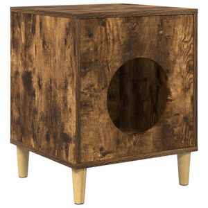 vidaXL Kassi Maja Suitsutatud tamm 42,5 x 40 x 53 cm Tehispuit
