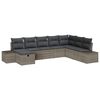 vidaXL Aia Diivanikomplekt padjaga 8 pcs Hall pol&uuml;rotang