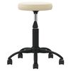 vidaXL Massage Stool Velvet Cream