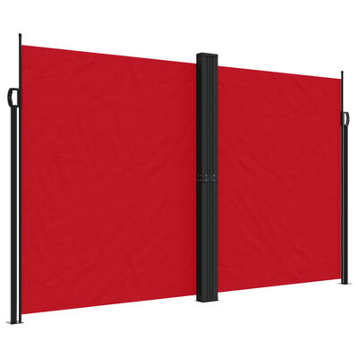 vidaXL lahtitõmmatav külgsein, punane, 200 x 600 cm