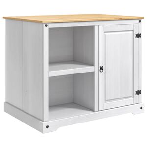 vidaXL K&ouml;&ouml;gik&auml;ru riiuliga 2 pcs Valge ja Meep&otilde;hi 112 x 77 x 91,5 cm