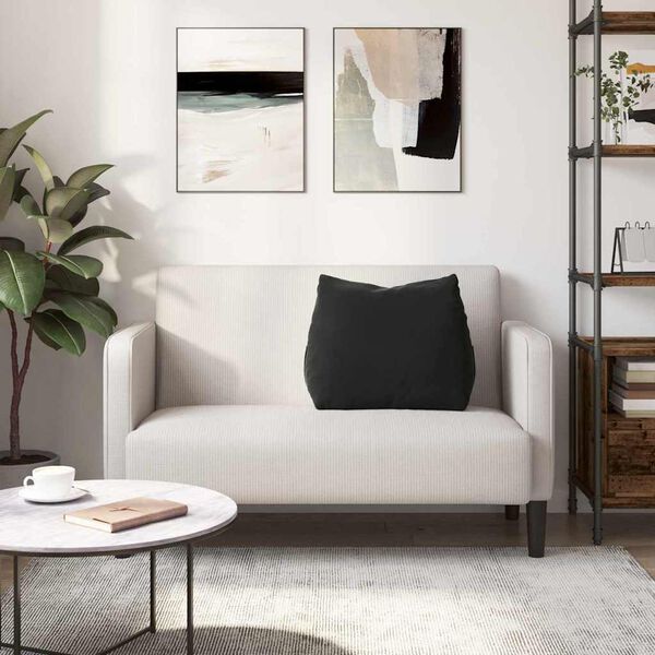 vidaXL Seljatugi padi Must 60 x 20 x 50 cm Korter kangas