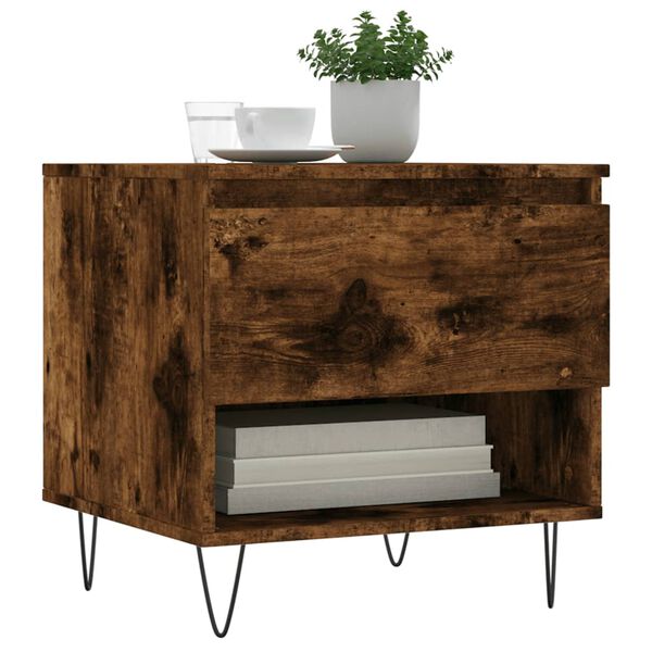 vidaXL kohvilaud, 2 tk, suitsutatud tamm, 50x46x50 cm, tehispuit