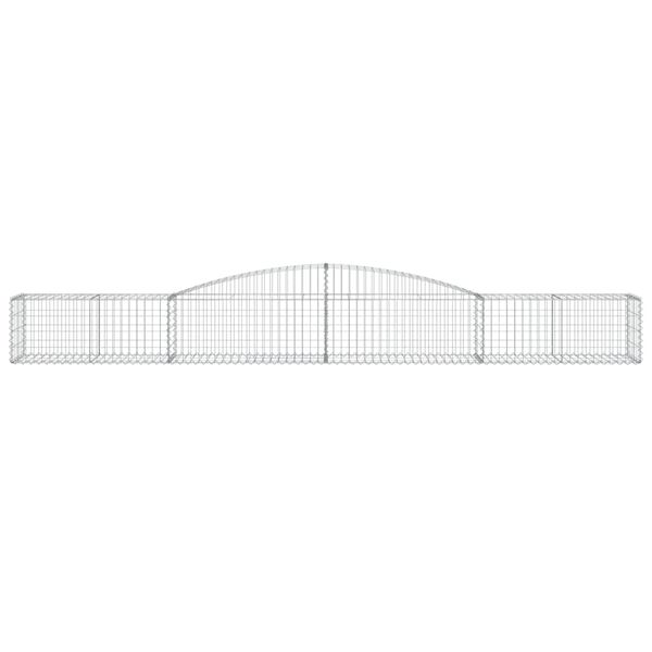 vidaXL kaarekujulised gabioonkorvid 6 tk, 400x50x40/60 cm, raud