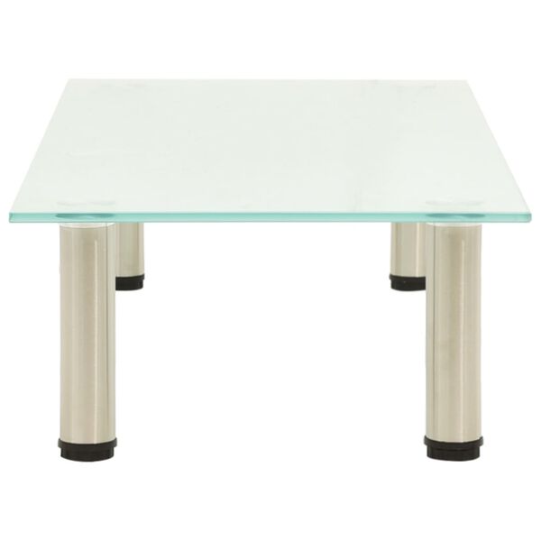 vidaXL telerialus, matt, 80 x 35 x 17 cm karastatud klaas