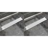 vidaXL lineaarne du&scaron;i &auml;ravoolus&uuml;steem 2 tk 730x140 mm roostevaba teras