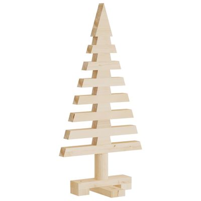 vidaXL puidust jõulupuu kaunistuseks, 60 cm, männipuit