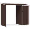 vidaXL aia puukuur, pruun, 245 x 98 x 159 cm, tsingitud teras