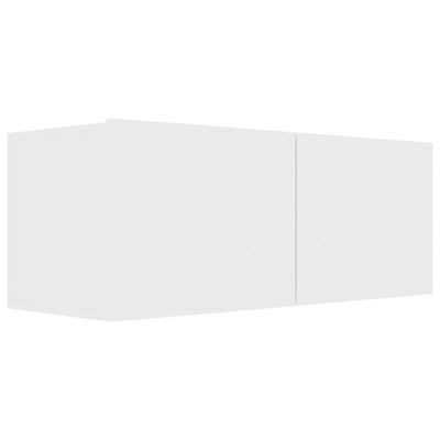 vidaXL 6-osaline telerikapikomplekt, valge, puitlaastplaat