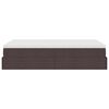 vidaXL ottomani voodi madratsiga, tumepruun, 120x190 cm, kangas