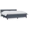 vidaXL Box Vedruvoodi madratsiga Tumehall 200x220 cm samet