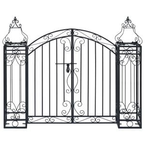 vidaXL ornamentidega aiav&auml;rav sepistatud rauast 122 x 20,5 x 100 cm