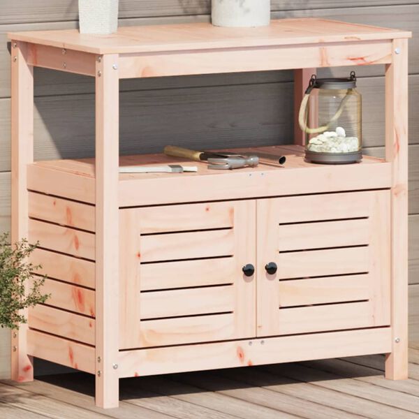 vidaXL riiulitega istutuslaud, 82,5 x 45 x 81 cm, ebatsuuga puit