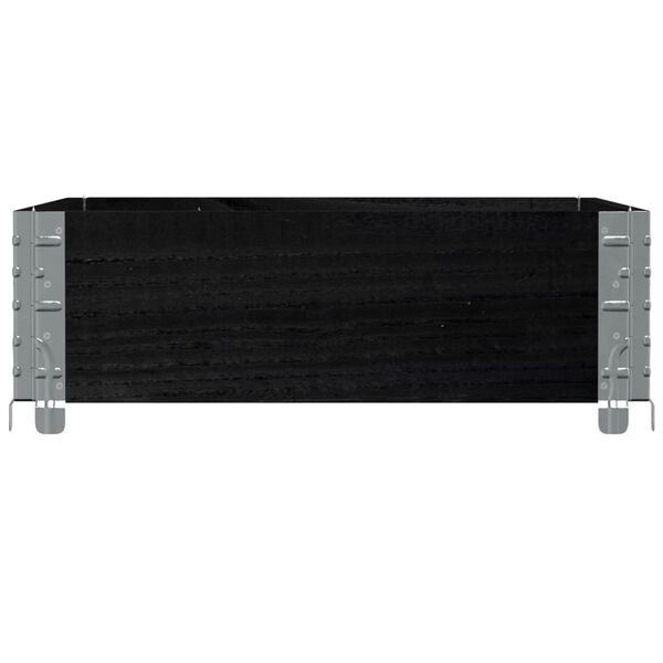 vidaXL kaubaaluste &auml;&auml;r, must, 80 x 60 cm, toekas m&auml;nnipuit