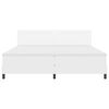 vidaXL Karbi vedrumadrats madratsiga Valge 200 x 200 cm Kunstnahk