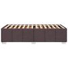 vidaXL voodiraam ilma madratsita, tumepruun, 90x200 cm, kangas