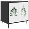 vidaXL Vannitoa kapp HANAU Must tamm 60 x 40 x 61 cm Tehispuit