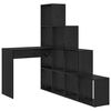vidaXL Nurgalaud Must tamm Tehispuit 101,5 x 149,5 x 149,5 cm