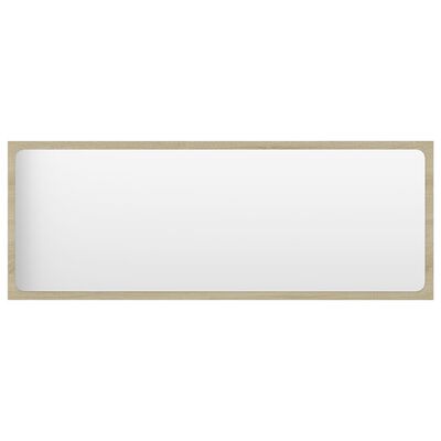 vidaXL vannitoa peegel, Sonoma tamm 100 x 1,5 x 37 cm puitlaastplaat