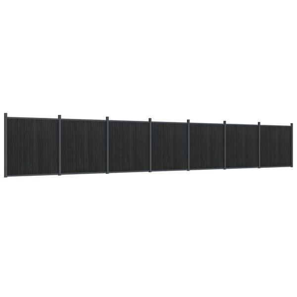 vidaXL aiapaneel, hall, 1218 x 186 cm, WPC