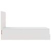 vidaXL Ottomani voodi madratsiga, valge, 90x200cm, kunstnahk