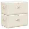 vidaXL hoiukastid 2 tk, kangas, 43 x 34 x 23 cm, kreemjas