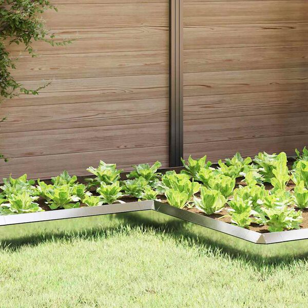 vidaXL &Uuml;kssarviku aed 4 pcs H&otilde;bedane 10 x 10 x 25 cm Tsinkteras