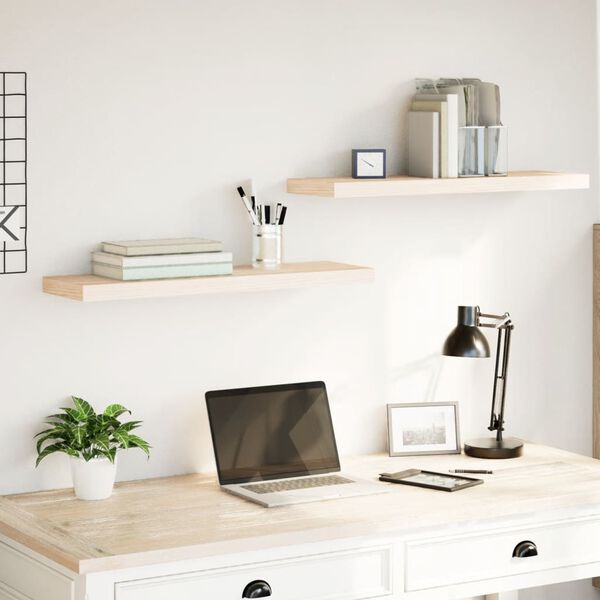 vidaXL seinariiulid 2 tk 80x23,5x4 cm tehispuit