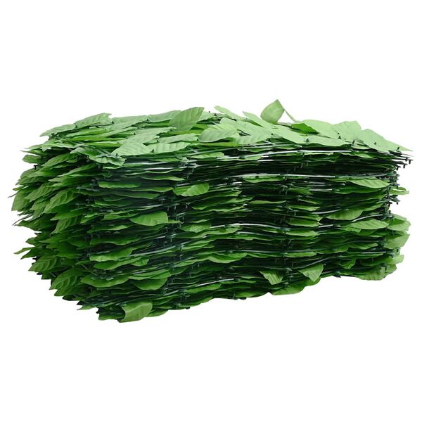 vidaXL rõdusirm, rohelised lehed, 400 x 150 cm